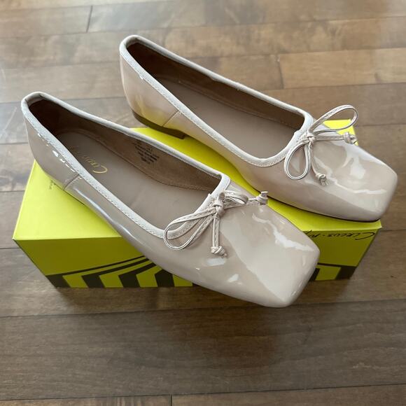 NWB CIRCUS NY Teresa Square-Toe Ballet Flats nude size 8 - Picture 5 of 12